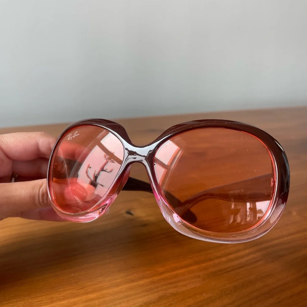 Ray-Ban Women's Gradient Maroon Jackie Ohh sunglasses RB4098